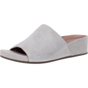 Gentle Souls by Kenneth Cole Womens Gisele Silver Wedge Sandals Shoes